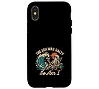 Apocalypso Dark Humor Beach Rave Fine del mondo Meme Tramonto Custodia per iPhone X/XS