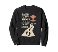 Apocalypso Dark Humor Beach Rave Fine del Mondo Meme Tramonto Felpa