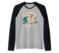 Apocalypso Dark Humor Beach Rave Fine del Mondo Meme Tramonto Maglia con Maniche Raglan