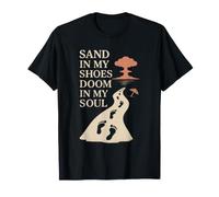 Apocalypso Dark Humor Beach Rave Fine del Mondo Meme Tramonto Maglietta