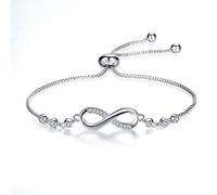 Apocalyptic-K Bracciale da donna con zirconi, braccialetto da tennis Sparkle, regolabile, regalo per giorni festivi, 4MM, zirconi, Zirconia cubica