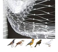 APOE Rete per Uccelli in Nylon da Giardino, Rete Anti Piccioni da Balcone, Rete Protettive Resistente per Laghetti, Piante e Frutti, Bianca 3m × 5m
