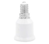 Apofly 1PC E14 a E27 Socket Converter lampadine LED Vite Adattatore di Risparmio energetico Intelligente Lampadina termoresistente Lampada dell'adattatore dello Zoccolo Bianco