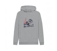ApohSanta Great Wave Merry Xmas Felpa con Cappuccio Hokusai Adulto (PN1642)