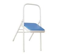 APOIUO Sedia da yoga, attrezzatura ausiliaria for palestra, supporto in metallo for Pilates, for studio interno ed esterno(Blue)