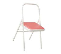 APOIUO Sedia da yoga, attrezzatura ausiliaria for palestra, supporto in metallo for Pilates, for studio interno ed esterno(Red)