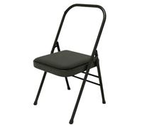 APOIUO Sedia Da Yoga, Cuscino In PU Comodo, Facile Da Pulire, Attrezzatura Fitness Professionale, For Interni Ed Esterni.(Black)