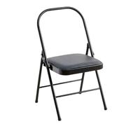 APOIUO Sedia da yoga in metallo senza schienale, seduta in tessuto con supporto for i piedi, for esercizi di stretching e sollievo dallo stress