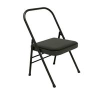 APOIUO Sedia da yoga, invertita, pieghevole, ispessita, for Pilates, con angoli arrotondati, for studi interni ed esterni(Black)