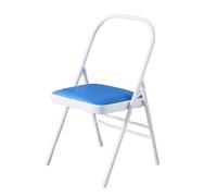 APOIUO Sedia da yoga, sedia da pilates invertita, pieghevole e spessa, con angoli arrotondati, for studi interni ed esterni.(Blue)