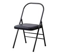 APOIUO Sedia Da Yoga, Sedia Da Pilates Pieghevole, Cuscino In Spugna Morbida, Facile Da Trasportare E Riporre, For Studi Yoga Al Chiuso E All'aperto(Black)