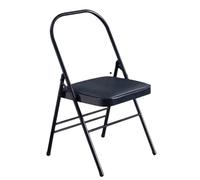 APOIUO Sedia da yoga, sedia da yoga ispessita a tre travi, struttura in metallo, portata 180 kg, for casa, ufficio, sala da pranzo, interni ed esterni.