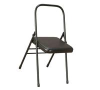 APOIUO Sedia Da Yoga, Sedia For Attrezzatura Ausiliaria Da Palestra, Sedia For Pilates In Metallo, For Studio Yoga Al Chiuso E All'aperto(Black)