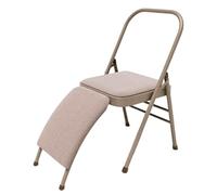 APOIUO Sedia da yoga, seduta in tessuto con supporto for i piedi, schienale in metallo senza schienale, for esercizi di stretching e sollievo dallo stress(Color1)
