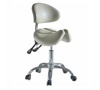 APOIUO Sgabello Ergonomico Con Seduta Divisa E Ruote Di Supporto For La Schiena, Sgabello Regolabile, Sedia Professionale Con Seduta Divisa