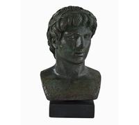 Apollo Busto con effetto bronzo - Dio della musica e della poesia del sole - Grecia antica