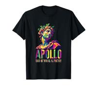 Apollo Dio della Musica e della Poesia Mitologia Greca Retro Pop Art Maglietta