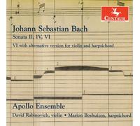 Apollo Ensemble J.S. Bach: Sonatas for Violin & Harpsichord (CD)