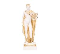 Apollo God of Music Poetry Art - Statua in alabastro color oro, 16,4 cm
