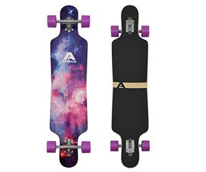 Apollo Longboard Supernova Special Edition Tavola completa con cuscinetti a sfera ABEC High Speed incl. Skate T-Tool, Drop Through Freeride Skating Cruiser Boards Tavole