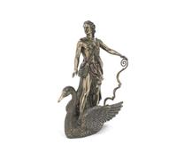APOLLO ON SWAN - Statua di mitologia greca romana in vero bronzo in polvere, 28,9 cm