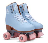 APOLLO, Pattini a rotelle da discoteca, per adulti e bambini, 3 dimensioni regolabili dalla taglia 31 alla 42, motivo chic