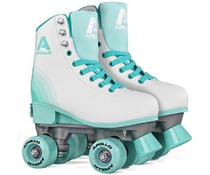 APOLLO, Pattini a rotelle da donna, stile rétro, da discoteca, motivo Time 2
