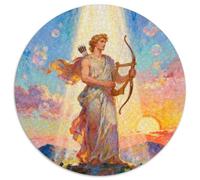 Apollo, Puzzle Da 1000 Pezzi A Forma Rotonda, Relax E Sviluppo Cognitivo, Ideale Per Collezione O Regalo, Consigliato Dagli 8 Anni, Mythological Figure, 1000pcs (67.5x67.5cm)