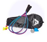 Apollo Set da Speed Badminton | Racchette Badminton in Diversi Colori | Badminton Set | Set Racchetta Squash | Badminton Racchette e Borsa| Racchetta Crossminton | Volano Bambini