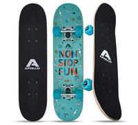Apollo Skateboard per Bambini, Skateboard cruiser con cuscinetti a sfera ABEC 3, Skateboard per bambino e bambina dal design originale, Skate a partire da 3 anni