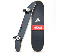 Apollo Skateboard Professionale Completo | Skateboard Bambino, Bambina, Adulto | Tavola Skate in Legno a 7 Strati | Tavola Skateboard Design Originale | Medium Concave | Cuscinetti a Sfera ABEC-7