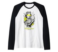Apollo Statue Vaporwave Urbant Mitologia Greca Antica Maglia con Maniche Raglan