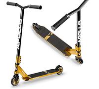 Apollo - Stunt Scooter / Monopattino da freestyle per livello da semi professionale a professionale - con superficie in alluminio anodizzato, cuscinetti ABEC 9, ruote in poliuretano da 100 mm con anima in alluminio, Star Pro - gold