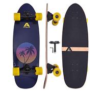 Apollo Surf Skate Bambino dai 6 Anni in Su | Mini Longboard Skate Bambini | Mini Cruiser per Allenamento Surf | Carving e Pumping | Truck Surfskate di Alta Qualità | Skateboard Adulto