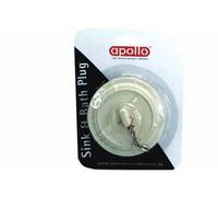 Apollo - Tappo per lavandino e Vasca da Bagno, Multicolore, 13,6 x 10,6 x 3,4