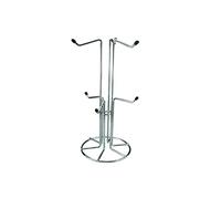 APOLLO The Housewares - Albero per tazze cromato, supporto per tè e caffè, filo cromato resistente, punte di protezione, contiene 6 tazze