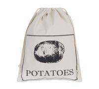 APOLLO The Housewares - Borsa per verdure in cotone, motivo patate, prodotto ecologico, mantiene il cibo fresco più a lungo, dimensioni: 30 x 38 cm, beige
