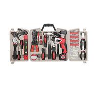 APOLLO TOOLS DT0739 - Set di 161 attrezzi completi, con viti senza cordless agli ioni di litio da 3,6 Volt e strumenti manuali Most Needed per barche, veicoli e garage