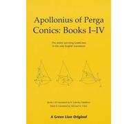 Apollonius of Perga Conics Books I-Iv (Tascabile)