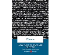 Apologia di Socrate Critone. Testo greco a fronte