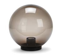 Velamp APOLUX - Lampada Sferica da esterno, diametro 200mm, Attacco E27, Colore Fumé | Impermeabile IP44, Diffusione a 360°, Ideale per giardini, terrazze e vialetti