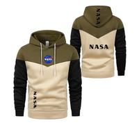 APOMBOP Felpe con Cappuccio da Uomo Giacche per La N.A.S.A Comode Cuciture Cappotti Maniche Lunghe Abbigliamento Strada Sportivo Top Stampati-LvSe||m