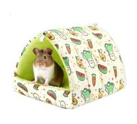 APOMNG 2 Pezzi Rifugio per Cavi Lavabile Casa per Dormire per Piccoli Animali Accessori per Gabbie per Conigli Nano, Cincillà, Criceti, Ricci, Furetti, Ratti,Grigio