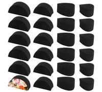 APOMOONS 24PCS Face Paint Sponge,Spugne Nere Per Vernice, Spugne Per Truccare Il Viso, Artistici E Body Paint Spugna, Adatto Per Il Trucco Del Viso, La Pittura Artistica