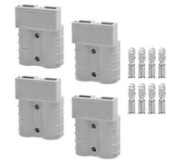 APOMOONS 4 Pressacavi per Connettori Anderson a 8 Contatti, 50 A 600 V Connettori per Batterie Anderson, Connettori a Innesto Rapido, Connettori per Batterie per Auto, Moto,Roulotte