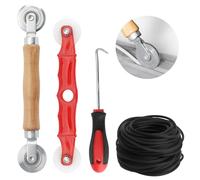 APOMOONS 5 Pezzi Strumento Del Rullo Dello Schermo Estrattore per Attrezzi con Il Pezzo 20m X 5mm Tubi In Gomma per Installare Zanzariera Ricambio Monopattino per Zanzariera