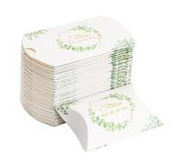 APOMOONS 50 scatole per cuscini per matrimonio, "Schön dass du da Bist", bomboniera per cresima, comunione, battesimo, festa della gioventù, scatole regalo per matrimonio, per dolci e biscotti