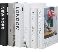 APOMOONS 6 Pezzi Libro Decorativo Di Moda, Libri Decorativi per L'arredamento Della Casa, Libri Decorativi Moderni con Copertina Rigida, Libri da Esposizione per La Decorazione Del Soggiorno Moderno