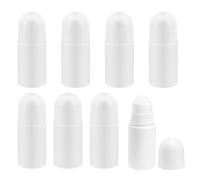 APOMOONS 8 Pezzi Deodorante Roll-On Ricaricabile, 50 ml Plastica Flacone Roll On Vuoto, Ricaricabile Roll-On per Crema Solare Profumi Oli Profumi Viaggi Prodotti per la Cura Della Pelle, Bianco