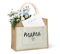 APOMOONS Borsa Juta Regalo per Mamma Festa Della Mamma